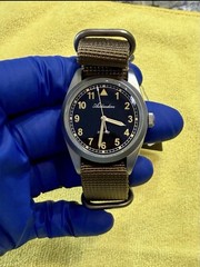 ADDIESDIVE 36mm VH31 Retro Pilot Field Watch AD2079 Tan NATO Strap- NEW
