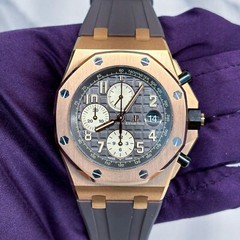 AP Royal Oak Offshore Chronograph “Half Brick” 26470OR Rose Gold Rhodium Dial