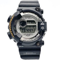CASIO G-SHOCK DW-8201WC-7T FROGMAN Black Silver Titanium Watch Used Japan