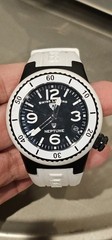 Swiss Legend NEPTUNE 212039153 Black and White Quartz Men’s Watch New Battery