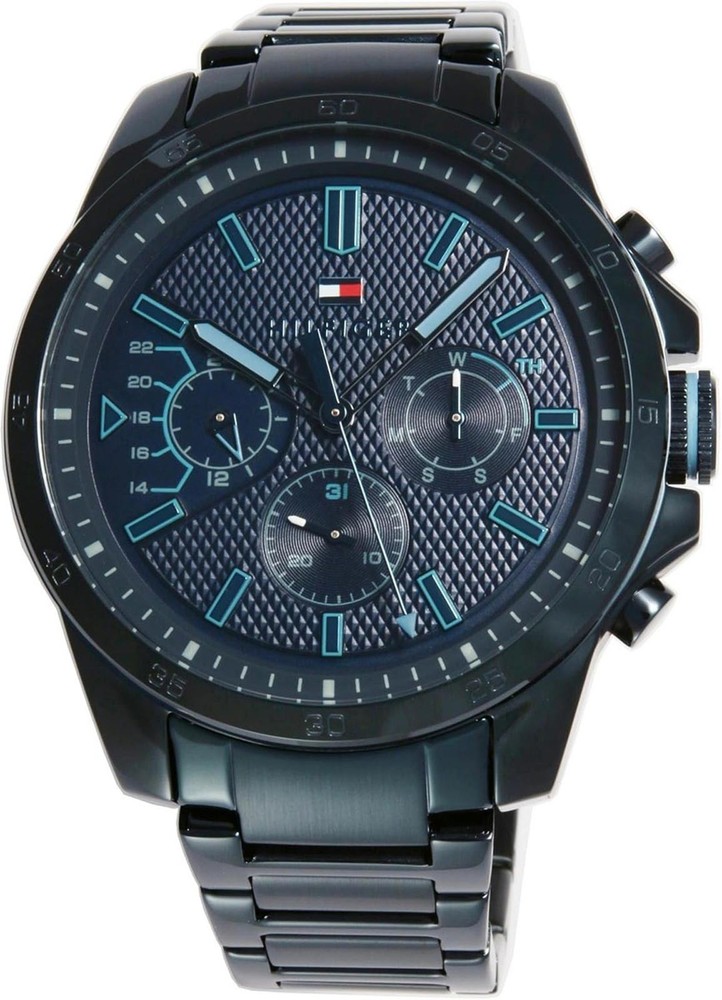 Tommy Hilfiger 1791560 Men’s Blue Multifunction Analog Watch Steel Bracelet