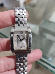 Ebel Tarawa Stainless Steel Tonneau Silver Roman Dial Women’s Watch E9901J11