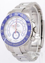 PAPERS Rolex Yacht-Master II NEW HANDS 44mm Blue 116680 Stainless YM2 Watch BOX