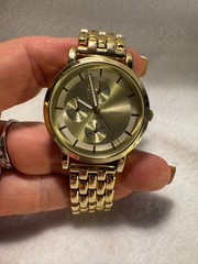 Men’s Goldtoned Quartz Watch Stainless Steel Back Metal Base BATT:377 Singapore