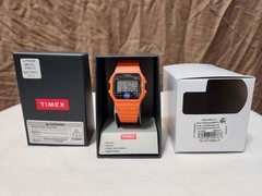 Timex Main Street NASA Artemis Digital 36mm Resin Strap Watch ***Orange***