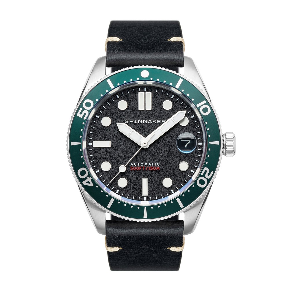 Spinnaker Croft Midsize Black Dial / Leather | Black Dial 40mm Japanese Automati
