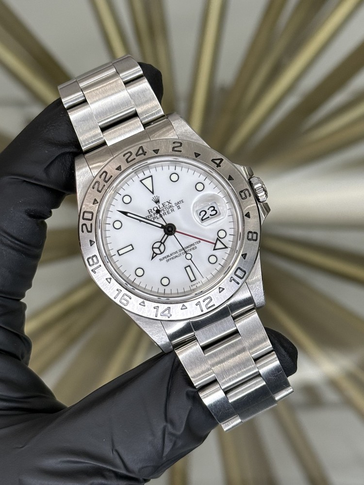 Rolex Explorer II White Dial on Oyster 16570