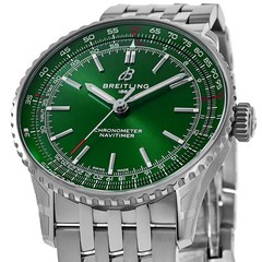 New Breitling Navitimer Automatic 41 Green Dial Steel Men’s Watch A17329371L1A1