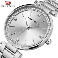 2017 MINI FOCUS Women Ladies Luxury Brand Quartz Watch Stainless Steel Watches