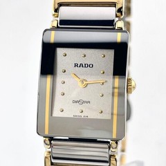 Rado Diastar 153.0283.3N Quartz Ladies Watch Square Gold Battery Replaced