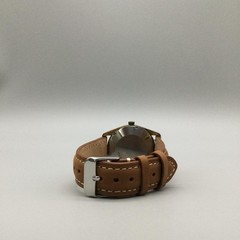 Vintage Wittnauer Genève Mens Watch 32mm 1960’s Brown Leather Band Automatic