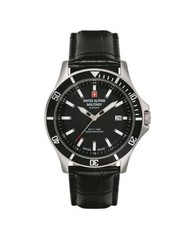 SWISS ALPINE MILITARY Men Analog Quartz Casual Watch Classic Dress Black Dial Wa
