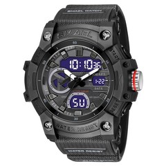 SMAEL Men Watches Military Sport Watch Student Alarm Date Digital LED Wristwatch