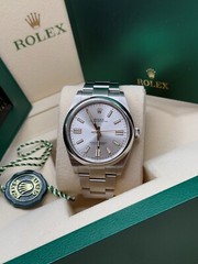 Rolex Oyster Perpetual 41 2024 Silver Dial Stainless Steel Smooth Bezel