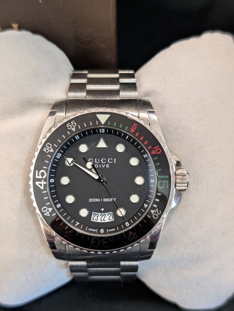 Gucci Dive Black Men’s Watch – YA136206