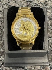 Coinwatch Half Dollar Silver Eagle Coin Swiss 37mm x 7mm Quartz – VWG 333688