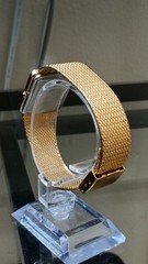 JULES JURGENSEN Rectangular Vintage Men’s Watch Gold Tone Quartz 26 mm Box
