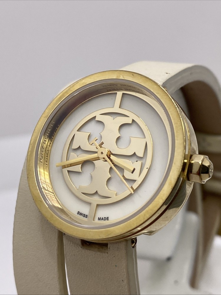Tory Burch The Reva Double Wrap Watch Swiss Made New Battery Luxury
