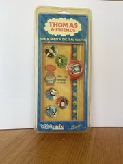 Thomas & Friends Mix & Match Digital Quartz Watch, Calendar, Red/Blue Band