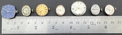 Lot of 7 Mechanical (Manual) Watch Mechanisms, Various Brands