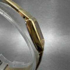 Seiko Tank Watch Women 13mm Champagne Dial Gold Tone Rectangle 2e20-5139 NewBatt