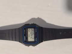 Casio F91W-1 Digital Watch With Battery Blue Black Microlight Classic