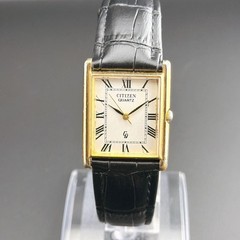 Citizen Tank Square White Quartz Men’s Watch Vintage Japan 0714051