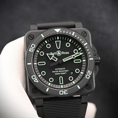 Bell & Ross Brand New Diver Lum Outline BR03A-D-OL-CE/SRB Full Set