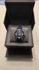 Zodiac Super Sea Wolf Skin Diver Automatic Blue Dial Rubber Strap Watch ZO9217