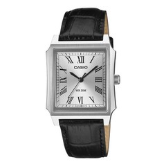 Mens Wristwatch CASIO MTP-B190L-7BVER Leather Black Vintage