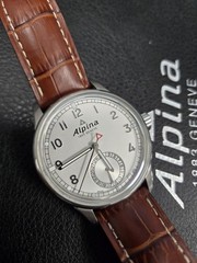 Alpina Alpiner Manufacture Silver Dial Brown Leather Men’s Watch AL710X4E6