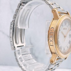 Gucci Men’s Gold Roman Dial Watch 7200M Working Authentic