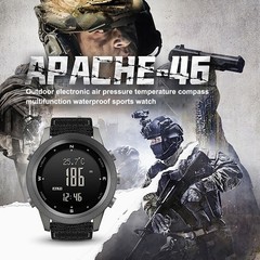 Men Outdoor Sport Tactical Smart Watch Altimeter Barometer Compass WristWatch ^
