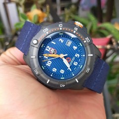 Rare LUMINOX TIDE ECO DIVER XS.8903.ECO Quartz Blue Dial Watch Vintage Men