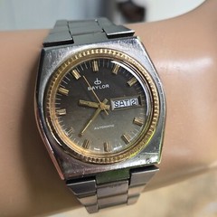 Vintage BAYLOR men’s automatic watch day/date swiss ETA 2789 17Jewels 1970s