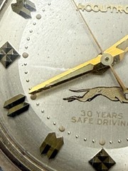 Vintage Bulova Accutron Greyhound 10K GF “30 YEARS SAFE DRIVING”
