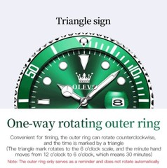 Waterproof Quartz Watch Men’s OLEVS Men Luminous Luxury Stainless Steel Strap