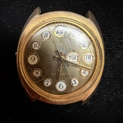 Vintage 1970s Timex Marlin “Telephone Dial” Mechanical Watch Day/Date Parts Only