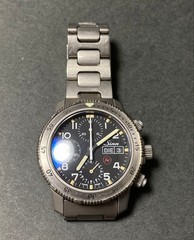 SINN 203 Ti Ar Automatic Diver Chronograph Titanium Black Dial