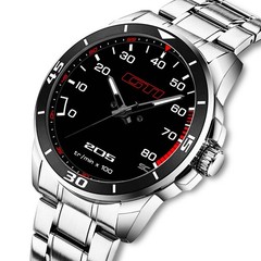 Wrist Watch With Tachometer Peugeot 205 GTI In Steel Vintage Sport Gadget