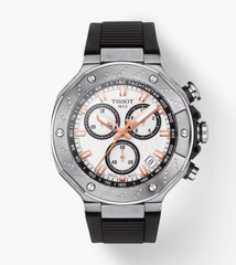 Tissot T-Race Chronograph White Dial Black Strap Men’s Watch T1414171701100