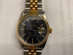 Rolex Datejust 16233 Gold and Silver Jubilee Bracelet with Gold Bezel