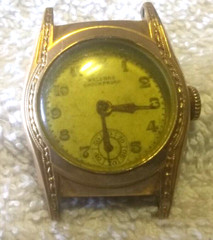 Antique Welsbro Wind Up Watch 7 Jewels Men Model WX5 Multi-Dial Needs Service