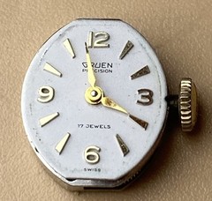 VINTAGE GRUEN swiss 17 JEWEL 10K RGP MECHANICAL WIND LADYS watch. Moves