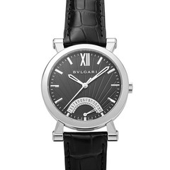 Bvlgari Sotirio Bulgari SB42BSLDR Stainless Steel 42.0mm Black Dial #YKW848