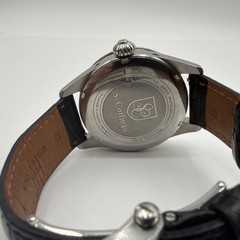 S. Coifman SC0168 Heritage 43mm SWISS MADE Quartz Chrono Watch, NEW Battery