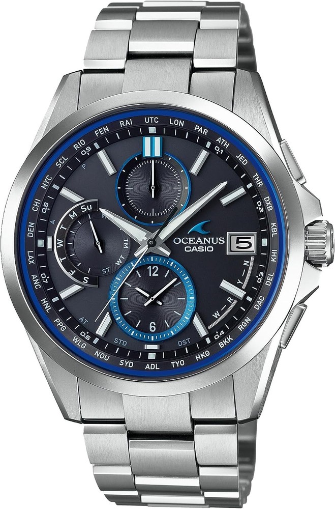 New Casio OCW-T2600-1AJF OCEANUS Mens Watch CLASSIC Solar Silver Japan