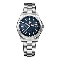 SAN MARTIN SN0150 Automatic Guilloche MOP Dial Date Display 39mm Men Gada Watch