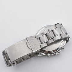 Working Seiko Chronograph 7T92-0DW0 Black Dial New Battery