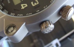 ULTRA RARE SWISS ARMY Men ST5000 LED Digital Compass TITANIUM Watch w/PATHFINDER